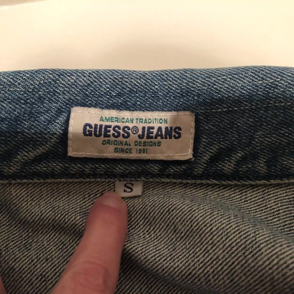 Vintage Guess Jean Denim Jacket Size Small - Picture 6 of 6